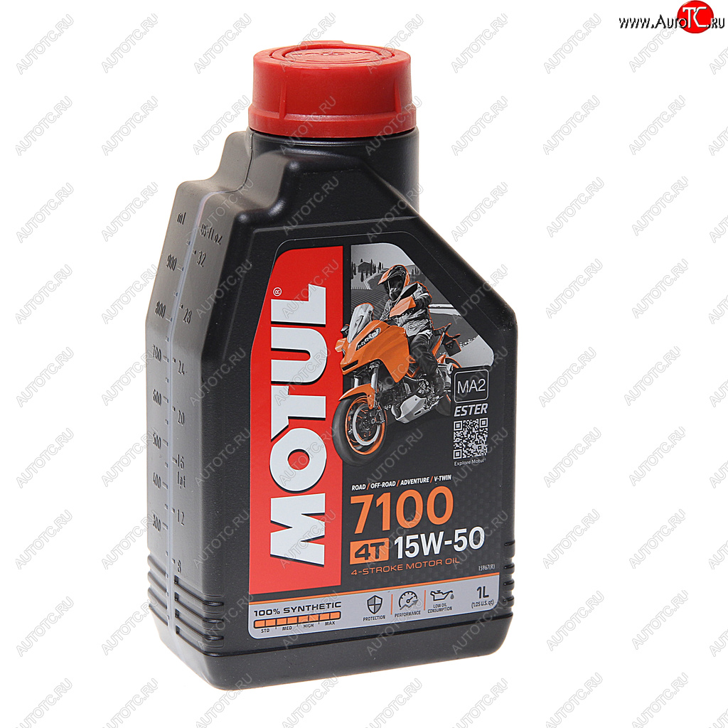 1 989 р. Масло моторное для 4-х тактных двигателей 7100 4T 15W50 синт.1л MOTUL MOTUL 104298  с доставкой в г. Пермь
