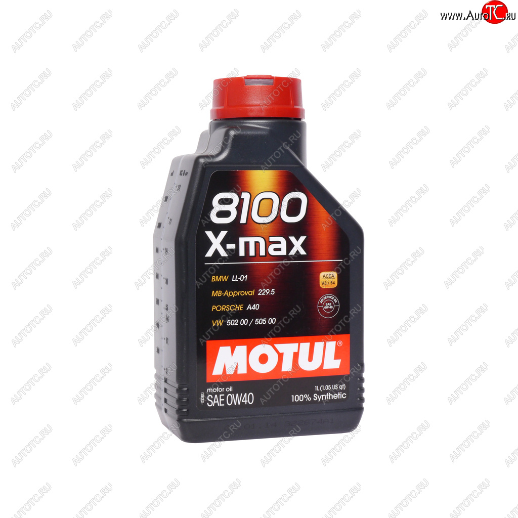1 299 р. Масло моторное 8100 X-MAX LL-01синт.1л 0W40 MOTUL MOTUL 104531 MOTUL 104531  с доставкой в г. Пермь