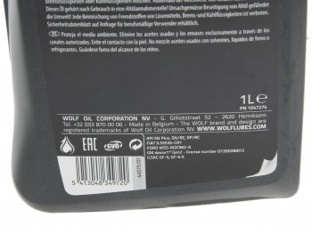 1 129 р. Масло моторное ECOTECH SPRC G6 FE  5W20 синт.1л WOLF WOLF 1047274  с доставкой в г. Пермь. Увеличить фотографию 2