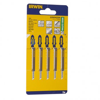 869 р. Пилка для лобзика набор 5шт. дерево 56мм IRWIN IRWIN 10504226  с доставкой в г. Пермь. Увеличить фотографию 1