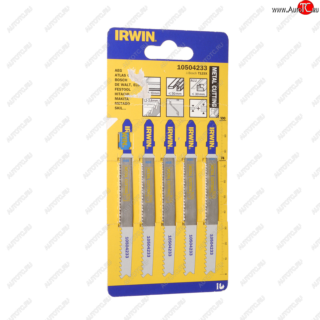 1 429 р. Пилка для лобзика набор 5шт. металл 74мм IRWIN IRWIN 10504233  с доставкой в г. Пермь