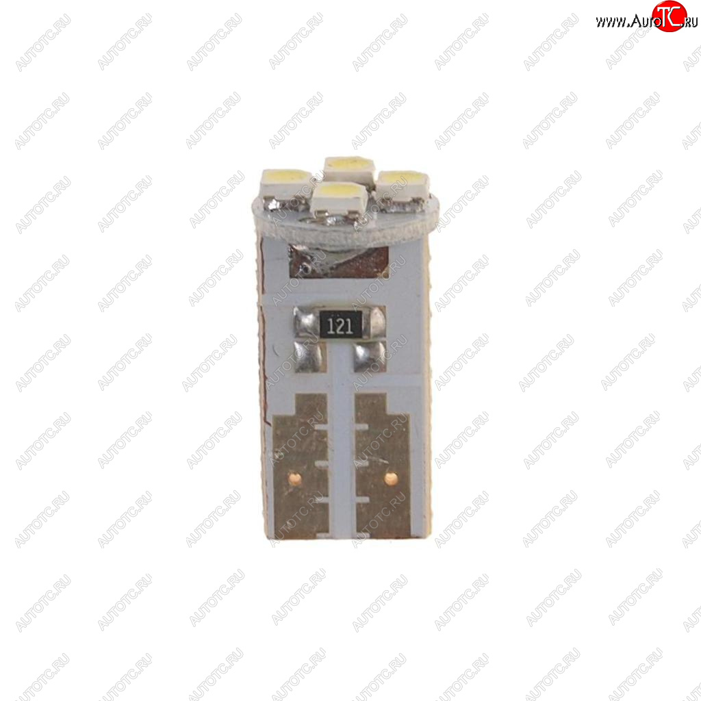 31 р. Лампа светодиодная 12V W5W T10 W2.1x9.5d 6000K 4 LED MEGAPOWER MEGAPOWER-AUTOMOTIVE 10513w  с доставкой в г. Пермь