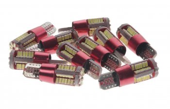 154 р. Лампа светодиодная 1224V W5W T10W W2.1x9.5d 6000K 57 SMD линза с обманкой White MEGA ELECTRIC MEGA ELECTRIC 10570  с доставкой в г. Пермь. Увеличить фотографию 1