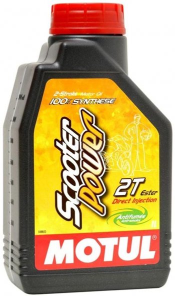 1 899 р. Масло моторное для 2-х тактных двигателей SCOOTER POWER 2T синт.1л MOTUL MOTUL 105881  с доставкой в г. Пермь. Увеличить фотографию 1
