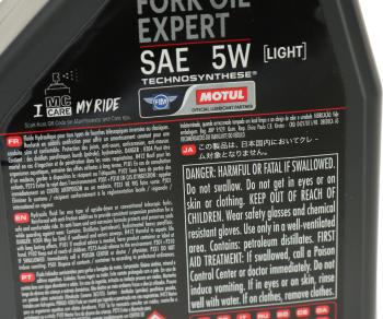 1 699 р. Масло для мотовилок и амортизаторов FORK OIL EXPERT LIGHT 5W псинт.1л MOTUL MOTUL 105929  с доставкой в г. Пермь. Увеличить фотографию 2