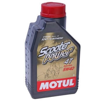 1 799 р. Масло моторное для 4-х тактных двигателей SCOOTER POWER 4T 5W40 синт.1л MOTUL MOTUL 105958  с доставкой в г. Пермь. Увеличить фотографию 1