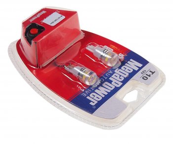459 р. Лампа светодиодная 12V W5W T10 W2.1x9.5d 6000K с тестером блистер (2шт.) MEGAPOWER MEGAPOWER-AUTOMOTIVE 10712w-2блт  с доставкой в г. Пермь. Увеличить фотографию 2