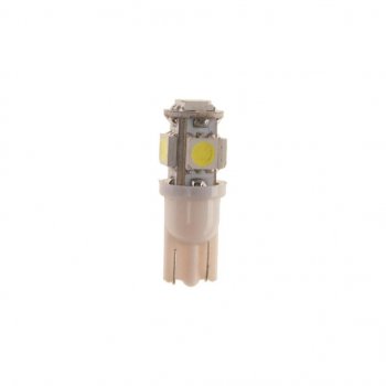 29 р. Лампа светодиодная 12V W5W T10 W2.1x9.5d 6000K 5 LED MEGAPOWER MEGAPOWER-AUTOMOTIVE 10714w  с доставкой в г. Пермь. Увеличить фотографию 2