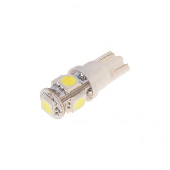 29 р. Лампа светодиодная 12V W5W T10 W2.1x9.5d 6000K 5 LED MEGAPOWER MEGAPOWER-AUTOMOTIVE 10714w  с доставкой в г. Пермь. Увеличить фотографию 1