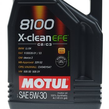 5 949 р. Масло моторное 8100 X-CLEAN EFE 5W30 синт.4л MOTUL MOTUL 109171  с доставкой в г. Пермь. Увеличить фотографию 2