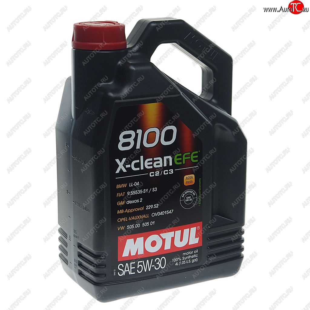 5 949 р. Масло моторное 8100 X-CLEAN EFE 5W30 синт.4л MOTUL MOTUL 109171  с доставкой в г. Пермь