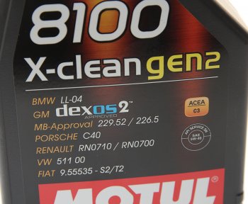 1 379 р. Масло моторное 8100 X-CLEAN GEN2 5W40 синт.1л MOTUL MOTUL 109761 MOTUL 109761  с доставкой в г. Пермь. Увеличить фотографию 2