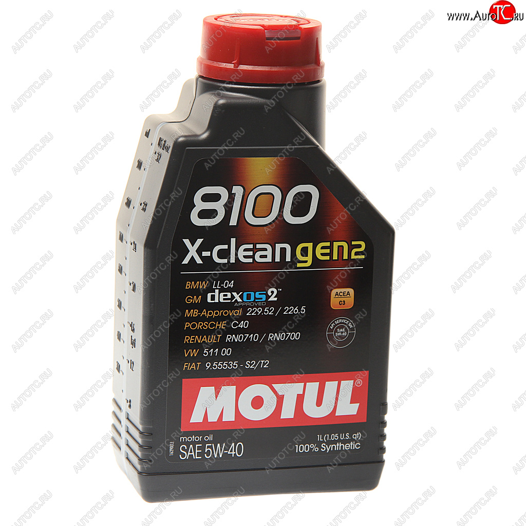 1 379 р. Масло моторное 8100 X-CLEAN GEN2 5W40 синт.1л MOTUL MOTUL 109761 MOTUL 109761  с доставкой в г. Пермь