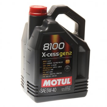 7 199 р. Масло моторное 8100 X-CESS GEN2 5W40 синт.5л MOTUL MOTUL 109776  с доставкой в г. Пермь. Увеличить фотографию 1
