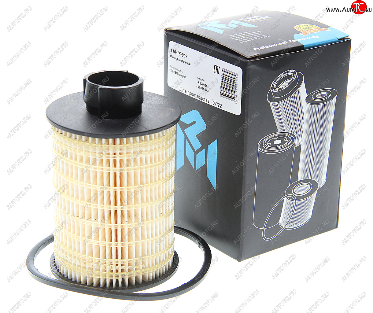 260 р. Фильтр топливный CITROEN Jumper MEGAPOWER MEGAPOWER 110-15-007  с доставкой в г. Пермь