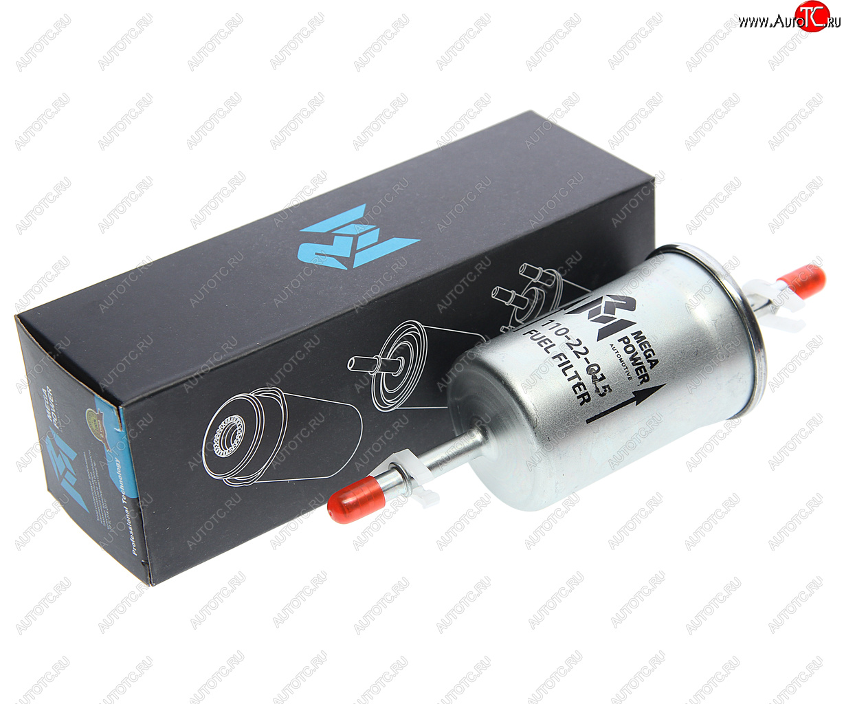 253 р. Фильтр топливный FORD Focus I (98-04) MEGAPOWER MEGAPOWER 110-22-015  с доставкой в г. Пермь