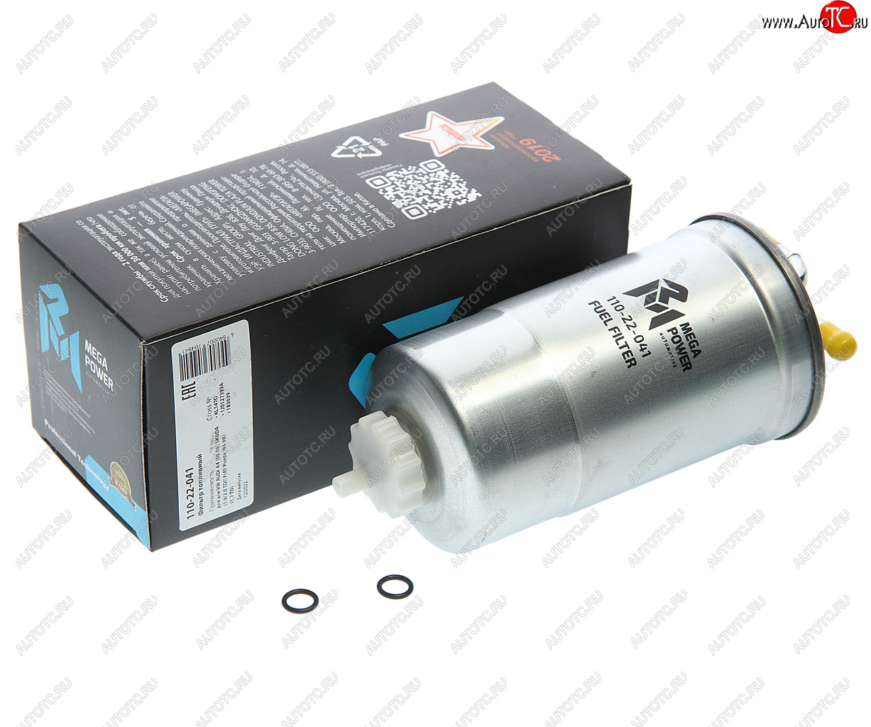 369 р. Фильтр топливный VW AUDI A4 (00-08) SKODA (1.92.0 TDI) FIAT Punto (94-99) (1.7 TD) MEGAPOWER MEGAPOWER 110-22-041  с доставкой в г. Пермь