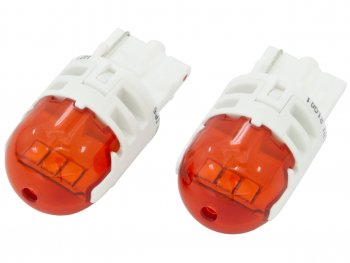 2 689 р. Лампа светодиодная 12V W21W WX3x16d 80Лм (2шт.) Led Amber Ultinon Pro6000 PHILIPS PHILIPS 11065au60x2  с доставкой в г. Пермь. Увеличить фотографию 1