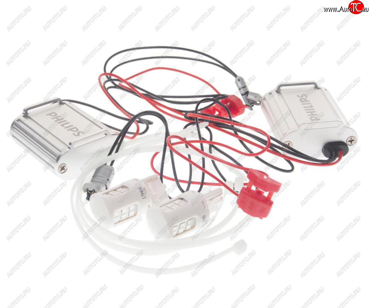 2 799 р. Лампа светодиодная 12V WY21W W3-16q бесцокольная желтая (2шт.) с обманкой CANbus PHILIPS PHILIPS 11065ulax2  с доставкой в г. Пермь
