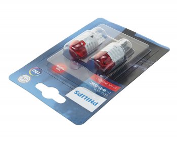1 899 р. Лампа светодиодная 12V W215W W3x16q блистер (2шт.) LED Red Ultinon Pro3000 PHILIPS PHILIPS 11066u30r-2бл  с доставкой в г. Пермь. Увеличить фотографию 2