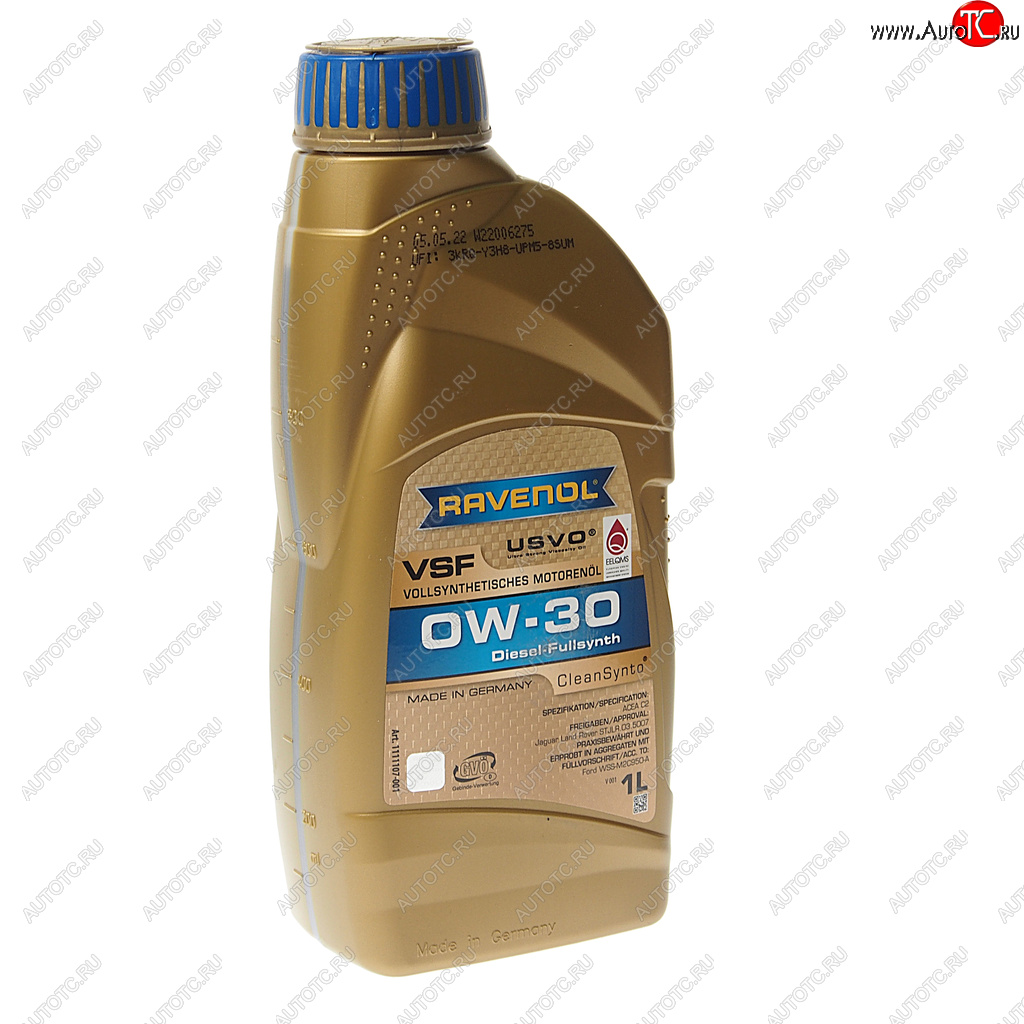 2 379 р. Масло моторное VSF 0W30 синт.1л RAVENOL RAVENOL 1111107-001  с доставкой в г. Пермь