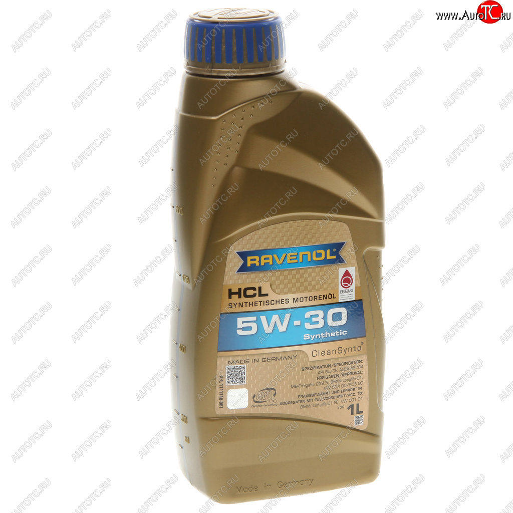1 699 р. Масло моторное HCL 5W30 синт.1л RAVENOL RAVENOL 1111118-001  с доставкой в г. Пермь