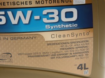 6 099 р. Масло моторное HCL 5W30 синт.4л RAVENOL RAVENOL 1111118-004  с доставкой в г. Пермь. Увеличить фотографию 2