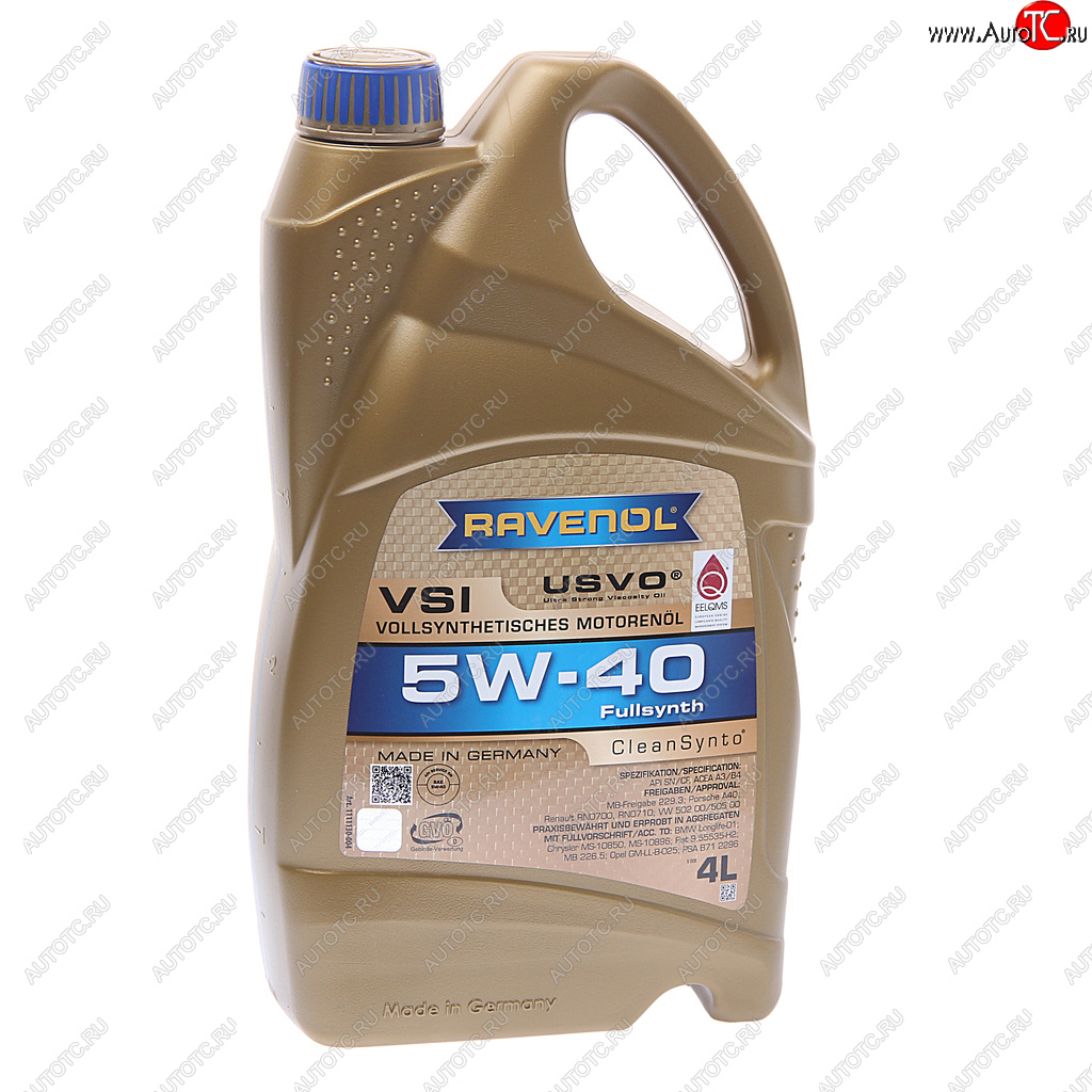 8 349 р. Масло моторное VSI 5W40 синт.4л RAVENOL RAVENOL 1111130-004  с доставкой в г. Пермь
