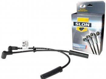 639 р. Провод высоковольтный ВАЗ-1111 комплект силикон SLON SLON 1111-3707060  с доставкой в г. Пермь. Увеличить фотографию 1