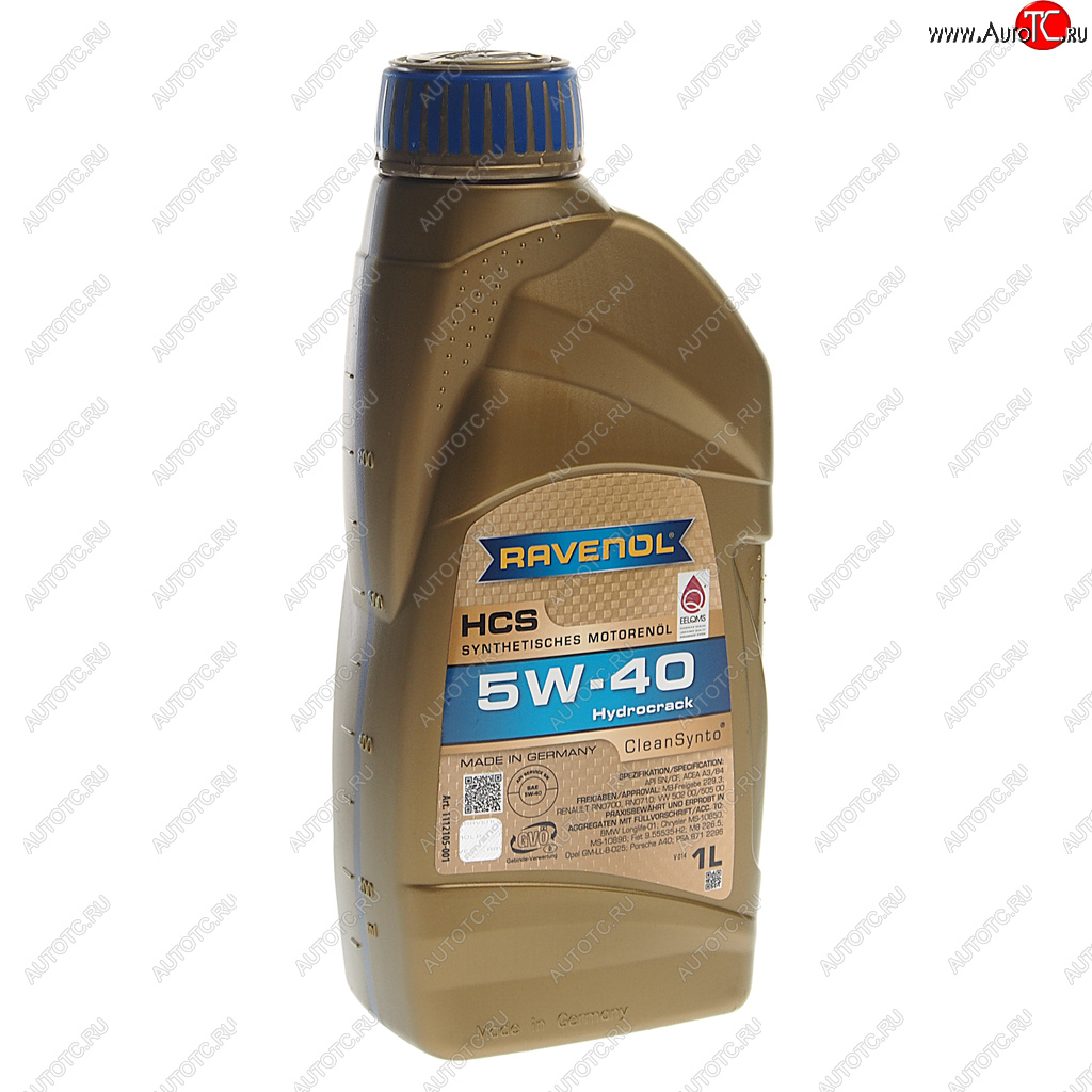 1 559 р. Масло моторное HCS 5W40 синт.1л RAVENOL RAVENOL 1112105-001  с доставкой в г. Пермь