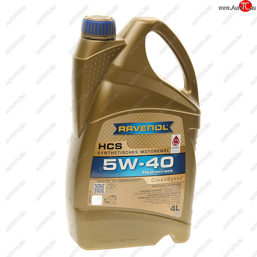 5 399 р. Масло моторное HCS 5W40 синт.4л RAVENOL RAVENOL 1112105-004  с доставкой в г. Пермь