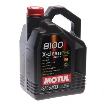 7 299 р. Масло моторное 8100 X-CLEAN EFE 5W30 синт.5л MOTUL MOTUL 111688  с доставкой в г. Пермь. Увеличить фотографию 1