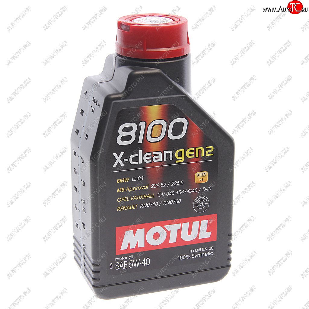 1 469 р. Масло моторное 8100 X-CLEAN GEN2 5W40 синт.1л MOTUL MOTUL 112118  с доставкой в г. Пермь