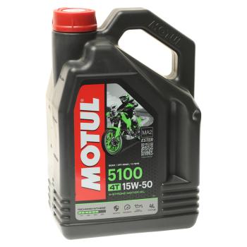 4 949 р. Масло моторное для 4-х тактных двигателей 5100 4T 15W50 синт.4л MOTUL MOTUL 112159  с доставкой в г. Пермь. Увеличить фотографию 1