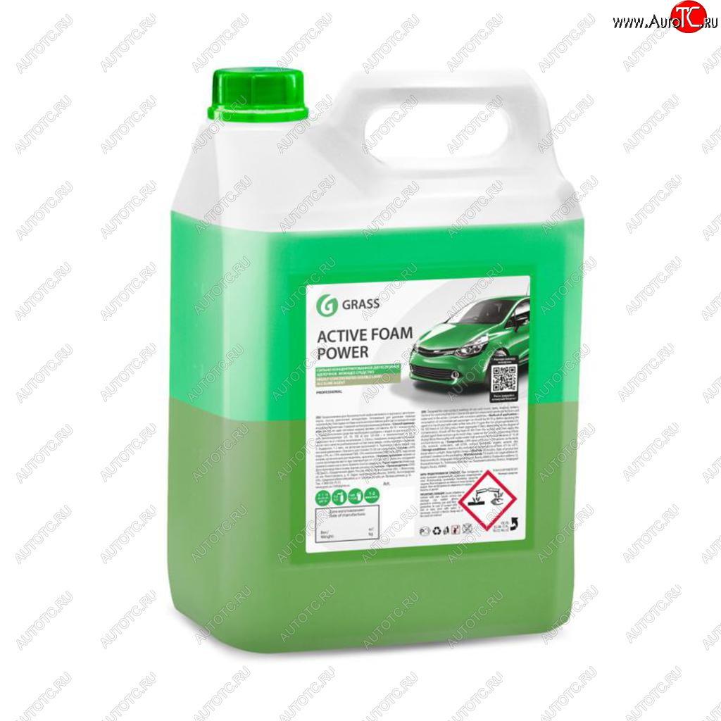 1 999 р. Шампунь для грузового авто двухкомпонентный 6кг Active Foam Power GRASS GRASS 113141  с доставкой в г. Пермь