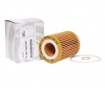 2 299 р. Фильтр масляный BMW 1 (F20,F21),3 (F30,F31,F34) (11-) (1.42.0) OE BMW 11427635557  с доставкой в г. Пермь. Увеличить фотографию 1