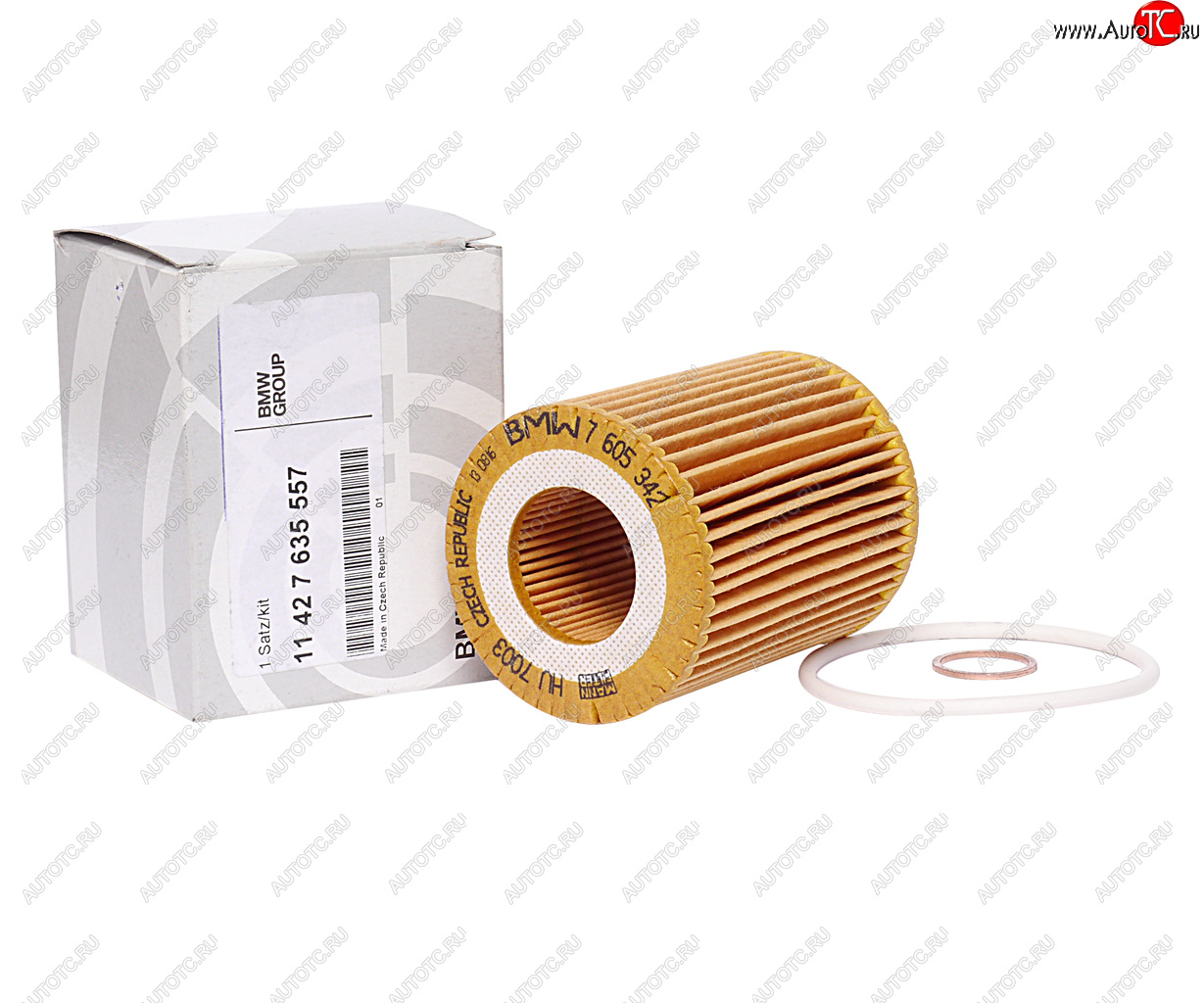 2 299 р. Фильтр масляный BMW 1 (F20,F21),3 (F30,F31,F34) (11-) (1.42.0) OE BMW 11427635557  с доставкой в г. Пермь