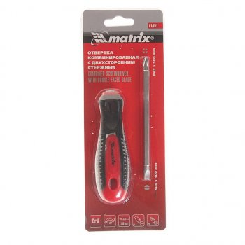 244 р. Отвертка комбинированная SL6.0хPH2.0 Fusion MATRIX MATRIX 11451  с доставкой в г. Пермь. Увеличить фотографию 1