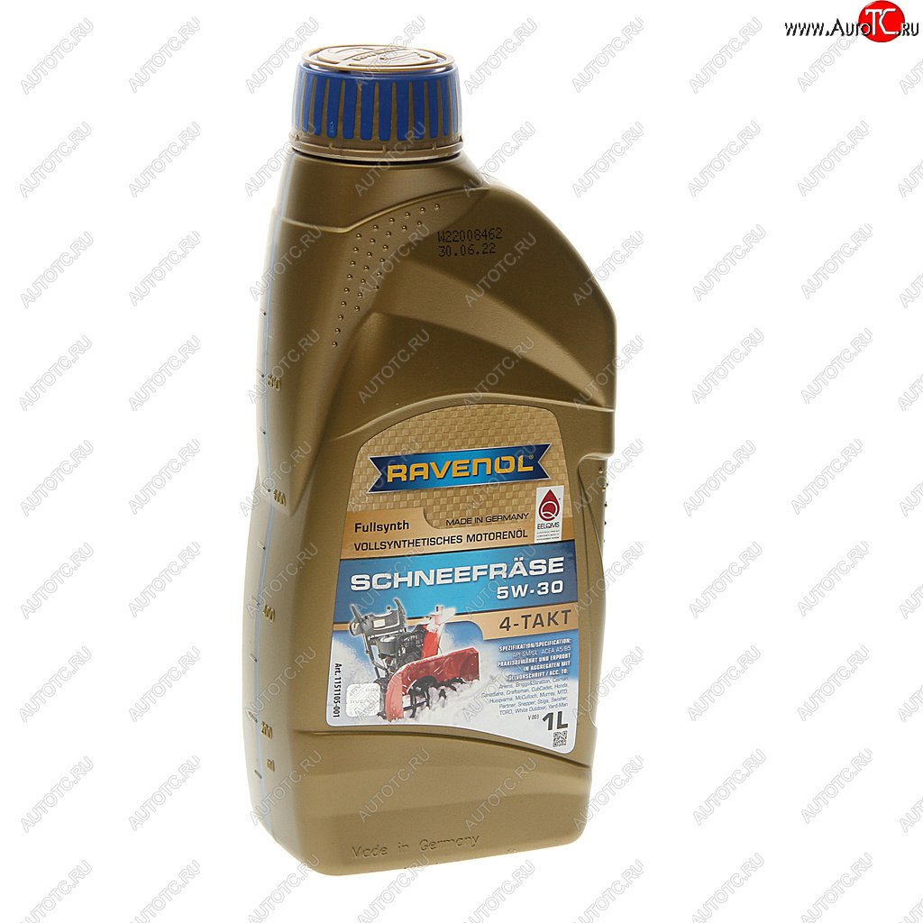 1 499 р. Масло моторное для 4-х тактных двигателей Schneefraese 5W30 синт.1л RAVENOL RAVENOL 1151105-001  с доставкой в г. Пермь