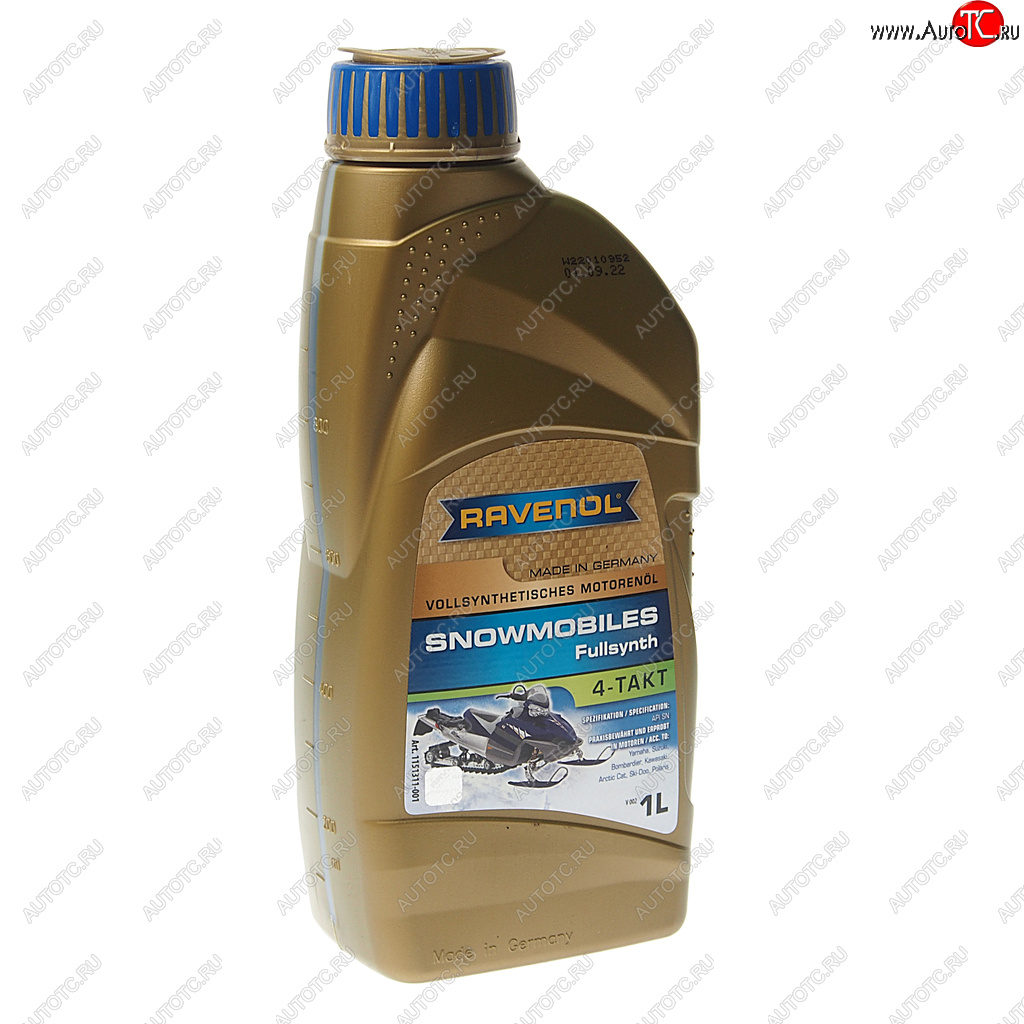 2 499 р. Масло моторное для 4-х тактных двигателей снегоходов 5W30 синт.1л RAVENOL RAVENOL 1151311-001  с доставкой в г. Пермь