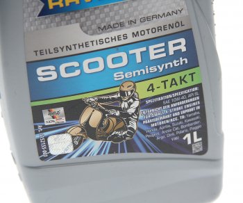 1 429 р. Масло моторное для 4-х тактных двигателей SCOOTER 4T псинт.1л RAVENOL RAVENOL 1152155-001  с доставкой в г. Пермь. Увеличить фотографию 2
