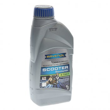1 429 р. Масло моторное для 4-х тактных двигателей SCOOTER 4T псинт.1л RAVENOL RAVENOL 1152155-001  с доставкой в г. Пермь. Увеличить фотографию 1