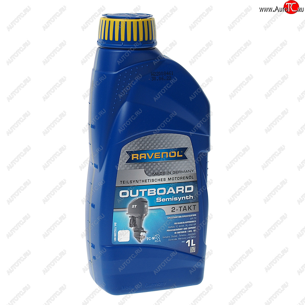1 649 р. Масло моторное для 2-х тактных двигателей лодок OUTBOARD псинт.1л RAVENOL RAVENOL 1152200-001  с доставкой в г. Пермь