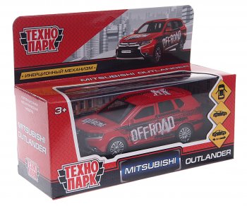 819 р. Модель автомобиля MITSUBISHI Outlander металлическая ТЕХНОПАРК ТЕХНОПАРК 115633115510178355  с доставкой в г. Пермь. Увеличить фотографию 1