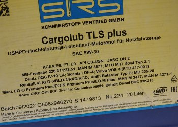 28 999 р. Масло моторное CARGOLUB TLS Plus 5W30 синт.20л SRS SRS 11784  с доставкой в г. Пермь. Увеличить фотографию 2