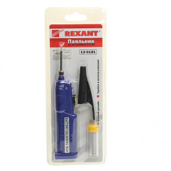 559 р. Паяльник 8Вт4.5В мини (питание от 3 батареек AA) REXANT REXANT 12-0181  с доставкой в г. Пермь. Увеличить фотографию 1