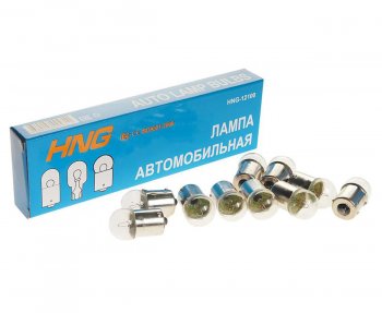 16 р. Лампа 12V R10W BA15s Long Life HNG HNG 12100  с доставкой в г. Пермь. Увеличить фотографию 1