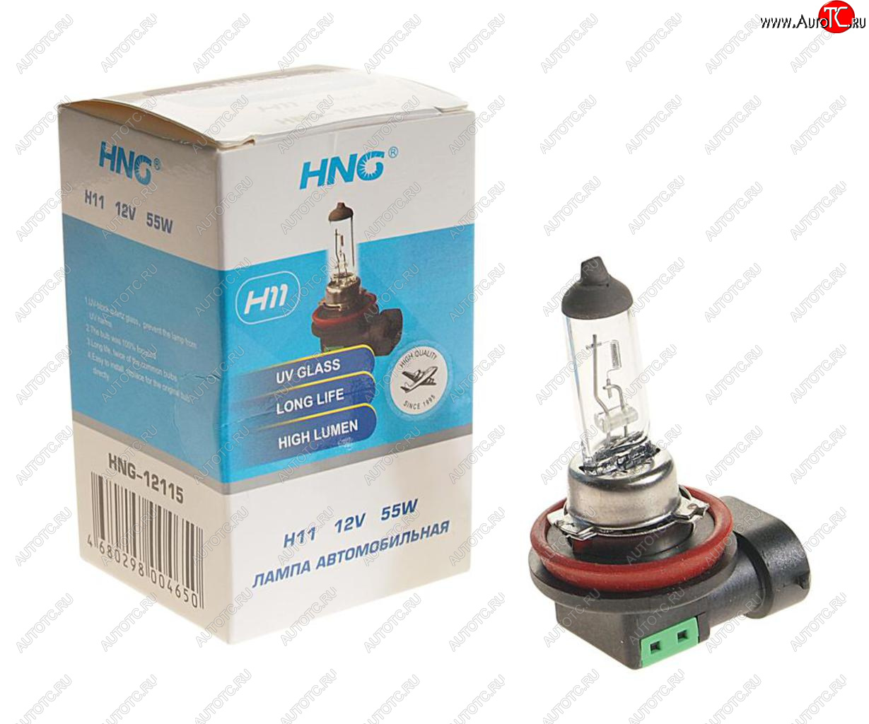 162 р. Лампа 12V H11 55W PGJ19-2 Long Life HNG HNG 12115  с доставкой в г. Пермь