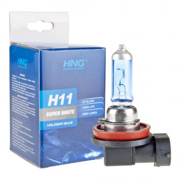 173 р. Лампа 12V H11 55W PGJ19-2 Super White HNG HNG 12115sw  с доставкой в г. Пермь. Увеличить фотографию 3