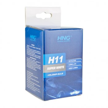 173 р. Лампа 12V H11 55W PGJ19-2 Super White HNG HNG 12115sw  с доставкой в г. Пермь. Увеличить фотографию 5